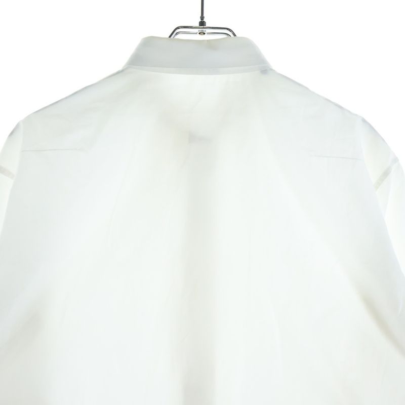 Dior Long Sleeve White Shirt Logo Embroidery Regular Color