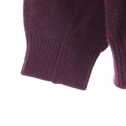 Prada Half Zip Elbow Patch Zip Knit Red