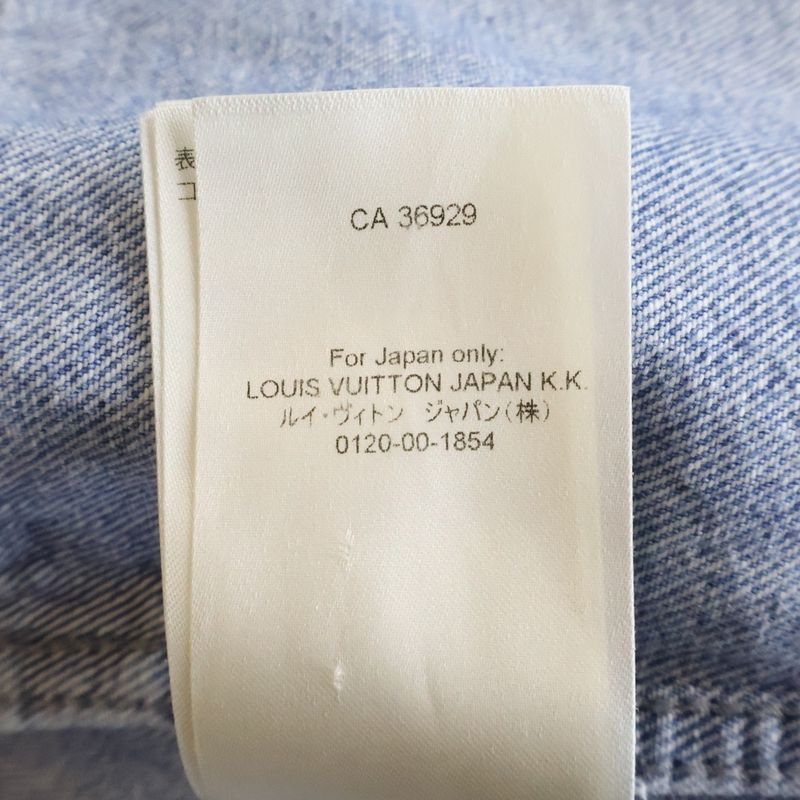 Louis Vuitton Monogram Damaged Trucker Denim Jacket Pnb