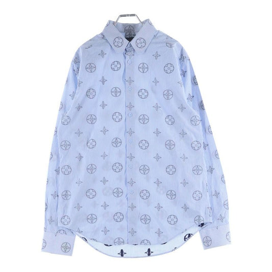 Louis Vuitton Monogram All Over Striped Long Sleeve Shirt Zqj