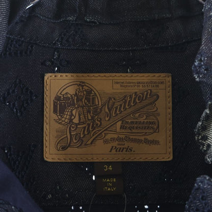 Louis Vuitton Cutwork Monogram All Over Pattern Puff Sleeve Denim Trucker