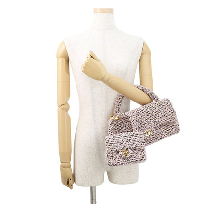 Chanel Handbag Parent Child Bag CC Logo Tweed Bag