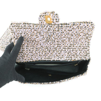 Chanel Handbag Parent Child Bag CC Logo Tweed Bag
