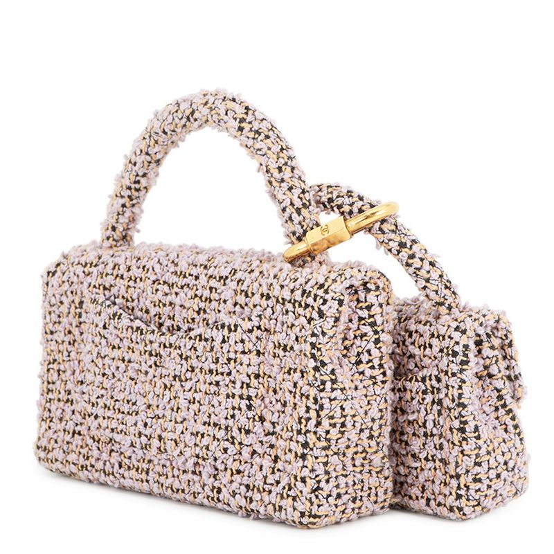 Chanel Handbag Parent Child Bag CC Logo Tweed Bag