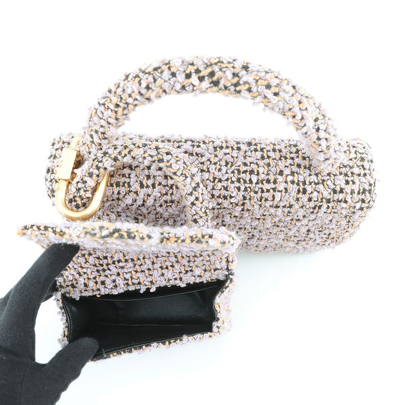 Chanel Handbag Parent Child Bag CC Logo Tweed Bag