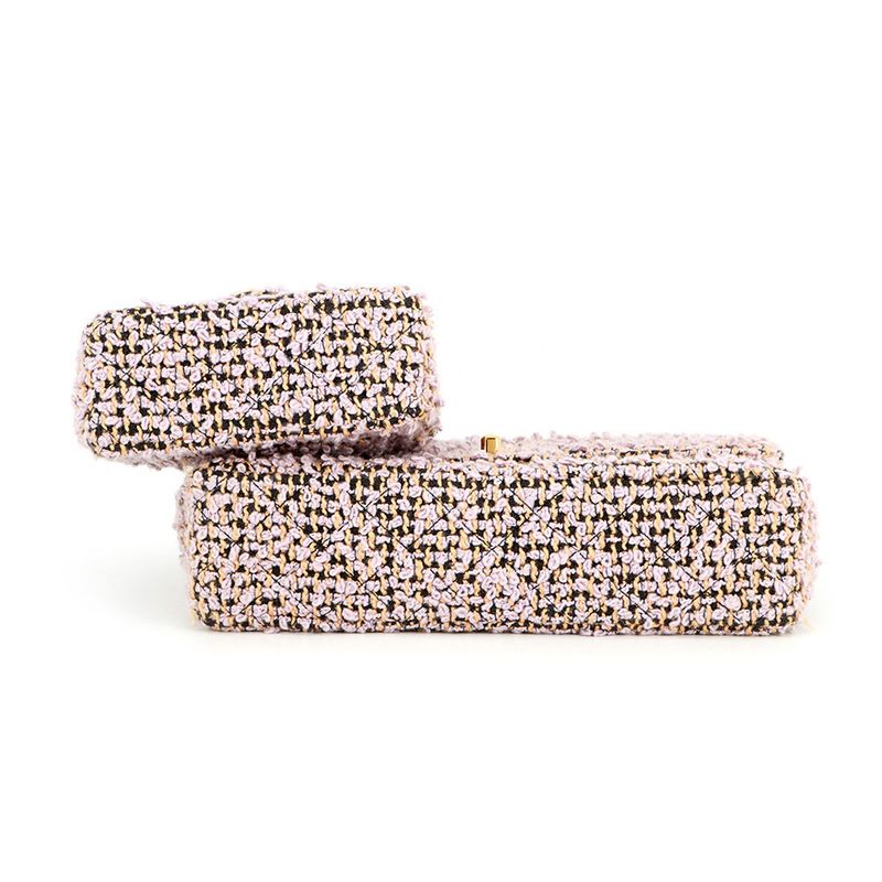 Chanel Handbag Parent Child Bag CC Logo Tweed Bag