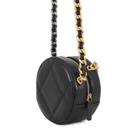 Chanel Chain Shoulder Bag 19 Quilted CC Logo Lambskin