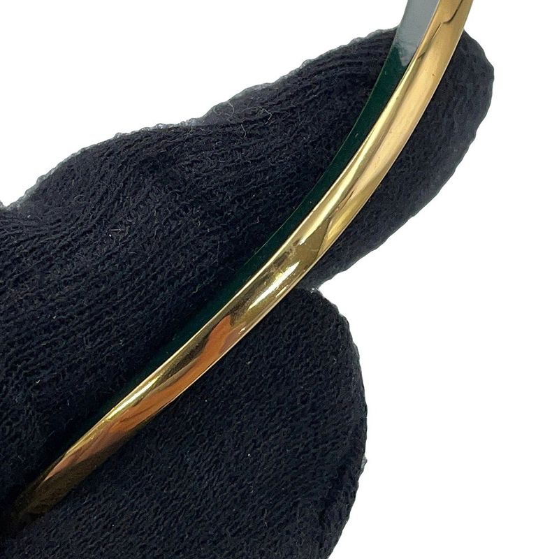 Bottega Veneta Bracelet Curve Calf Bangle Enamel Green Lime