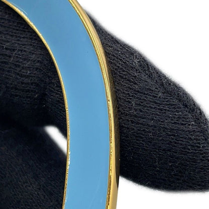Bottega Veneta Bracelet Curve Calf Bangle Enamel Light Blue - Paraquito