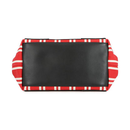 Balenciaga Tote Striped Navy Cabas S Pouch Red White Black