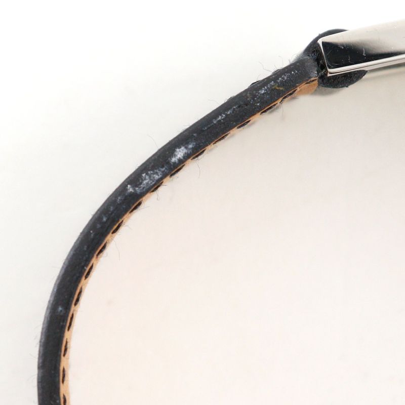 Hermes Logo Bracelet Vauchamonis Black Silver I Bangle