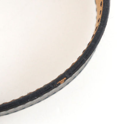 Hermes Logo Bracelet Vauchamonis Black Silver I Bangle