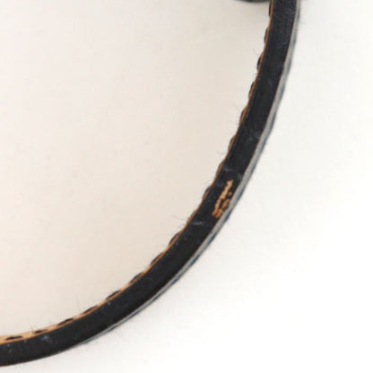 Hermes Logo Bracelet Vauchamonis Black Silver I Bangle