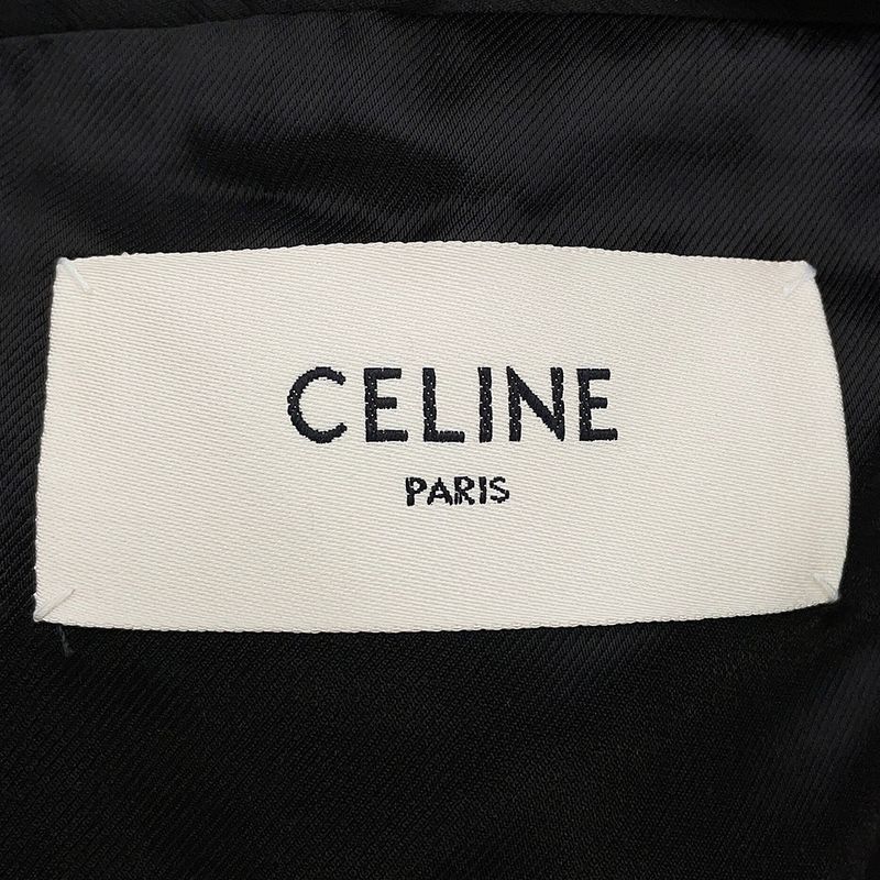 Celine Coat Cashmere Taxi de 34 Black