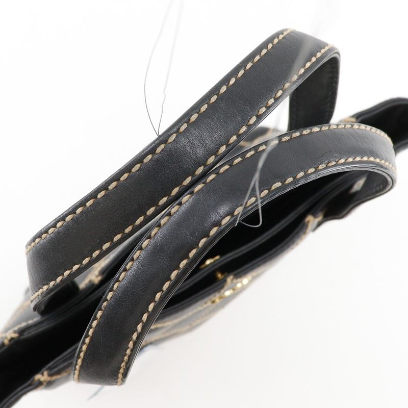 Chanel Wild Stitch Calf Black Handbag