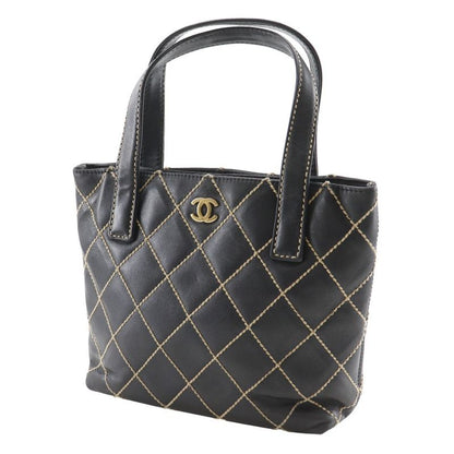 Chanel Wild Stitch Calf Black Handbag