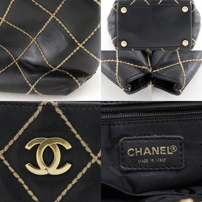 Chanel Wild Stitch Calf Black Handbag