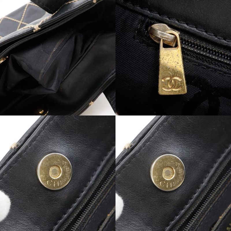 Chanel Wild Stitch Calf Black Handbag