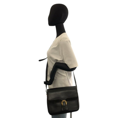 Gucci Black Gold Leather Suede 001 406 Shoulder Bag Pochette