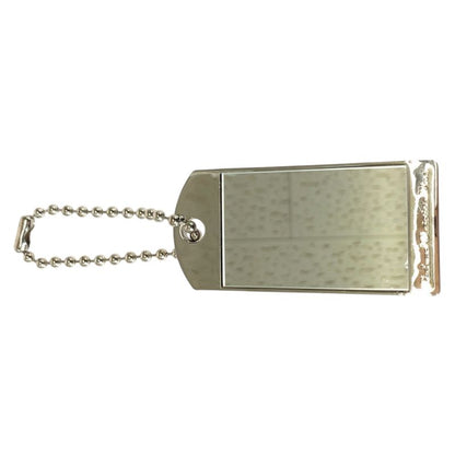 Dior Mirror Rhinestone Silver Metal Key Holder Bag Charm