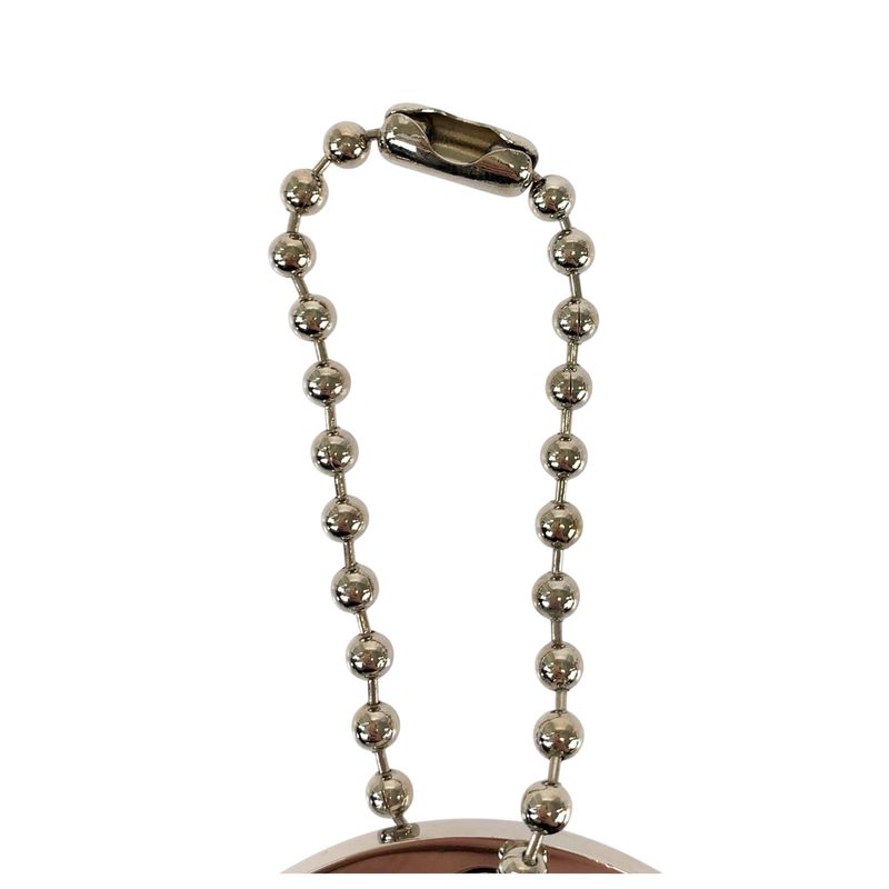 Dior Mirror Rhinestone Silver Metal Key Holder Bag Charm