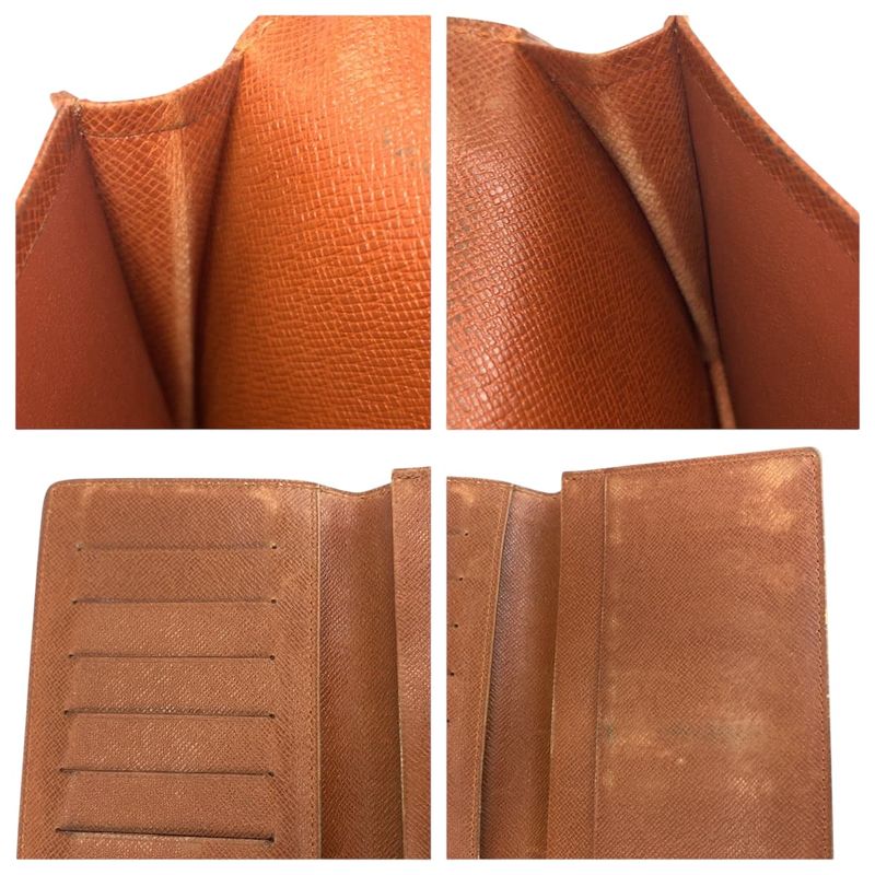 Louis Vuitton Monogram Porte Bal le Carte Cles D Brown Billfold Long