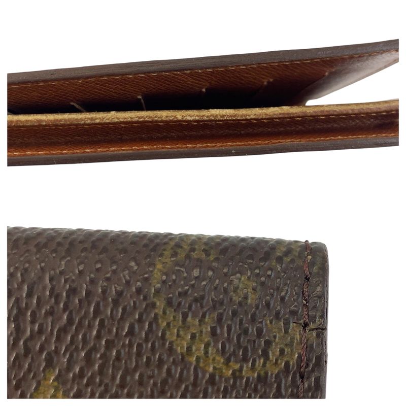 Louis Vuitton Monogram Porte Bal le Carte Cles D Brown Billfold Long
