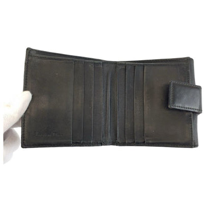 Dior Christian Trotter Black Silver Compact Wallet