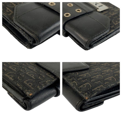 Dior Christian Trotter Black Silver Compact Wallet