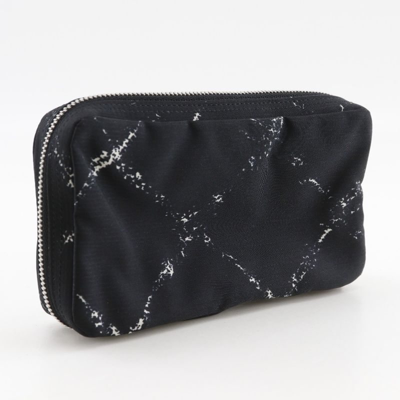 Chanel Travel Line Case Nylon Black Pouch