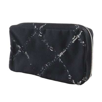 Chanel Travel Line Case Nylon Black Pouch