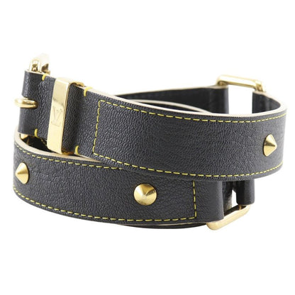 Louis Vuitton Ceinture Suhali Studs Leather Noir Black