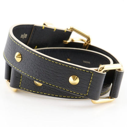 Louis Vuitton Ceinture Suhali Studs Leather Noir Black