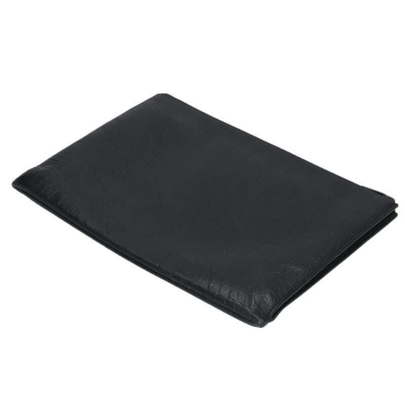 Saint Laurent Paris Croco Shape Pressed Leather Clutch