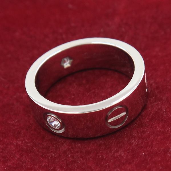 Cartier Love Ring Half Diamond 50