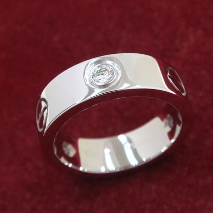 Cartier Love Ring Half Diamond 50