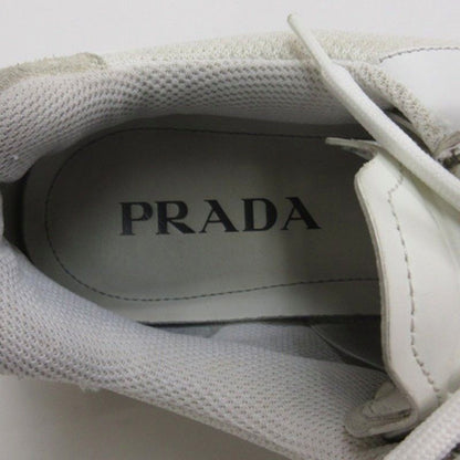 Prada System Low Cut Sneakers Triangle Logo White 7 AA