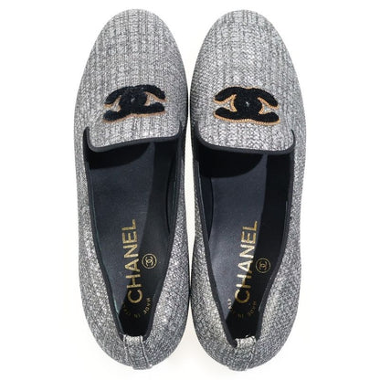 Chanel Operashes Silver 37 Slip on