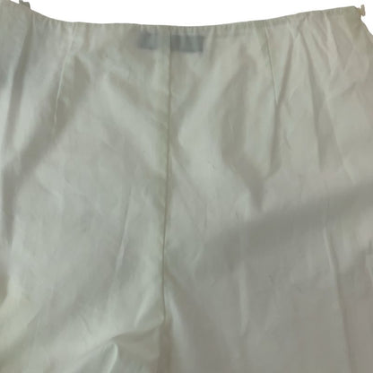 Prada Polka Dot Cutwork 36 White Cotton Shorts with Inner