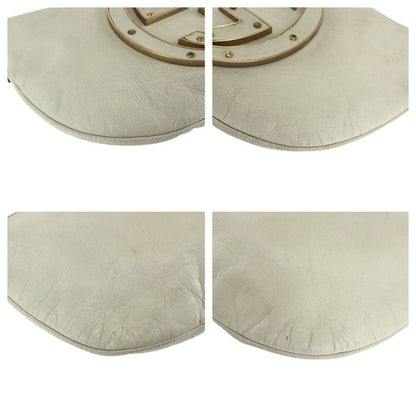 Gucci Soho Interlocking White Gold Leather Hobo Shoulder Bag