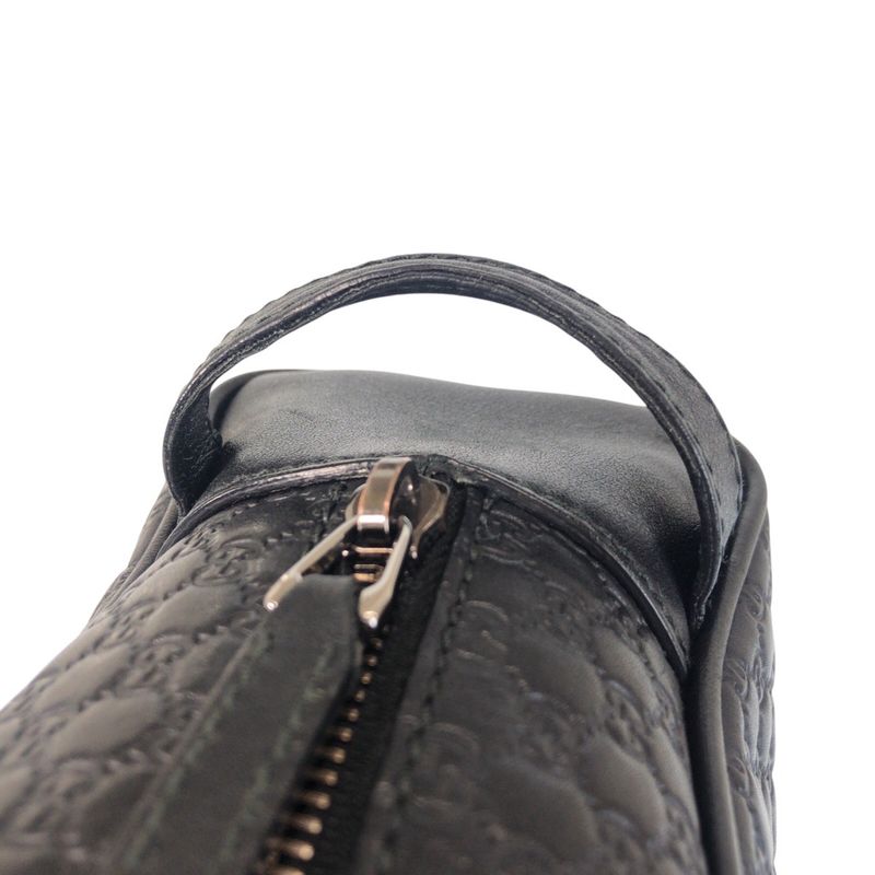 Gucci Micro Guccissima Black Leather Clutch