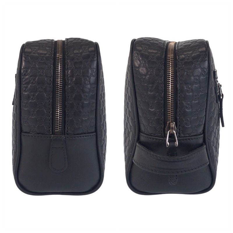 Gucci Micro Guccissima Black Leather Clutch