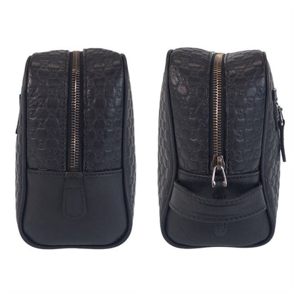 Gucci Micro Guccissima Black Leather Clutch