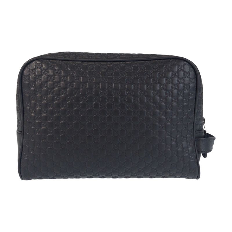 Gucci Micro Guccissima Black Leather Clutch
