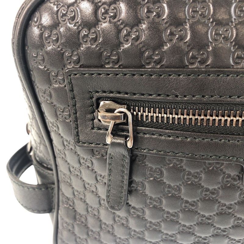Gucci Micro Guccissima Black Leather Clutch