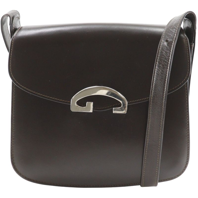 Gucci Vintage Calf Brown Shoulder Bag
