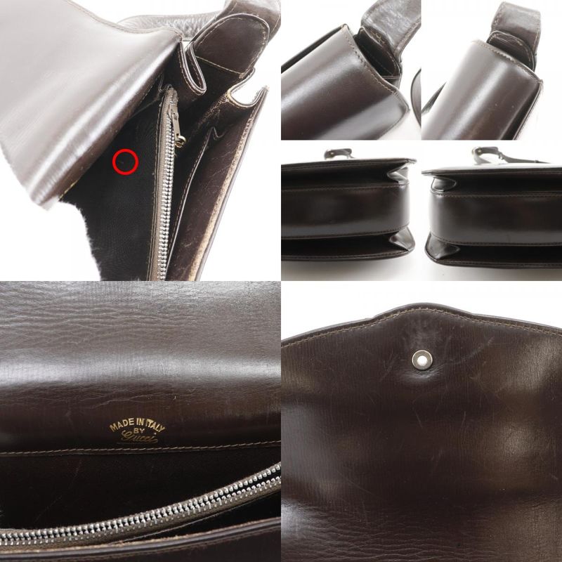 Gucci Vintage Calf Brown Shoulder Bag