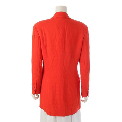 Chanel CC Logo Double Tailored Jacket Red 40