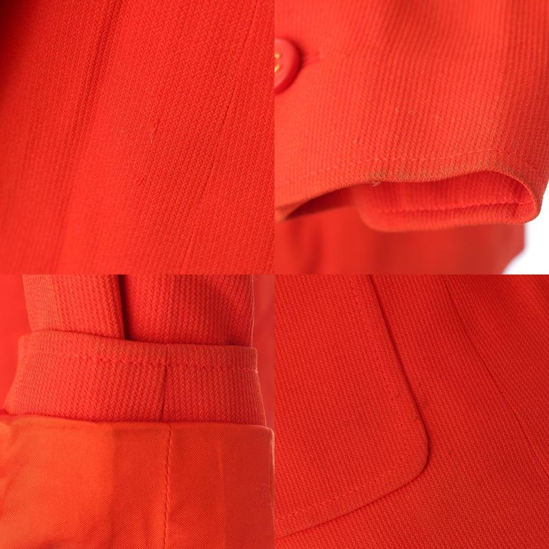 Chanel CC Logo Double Tailored Jacket Red 40