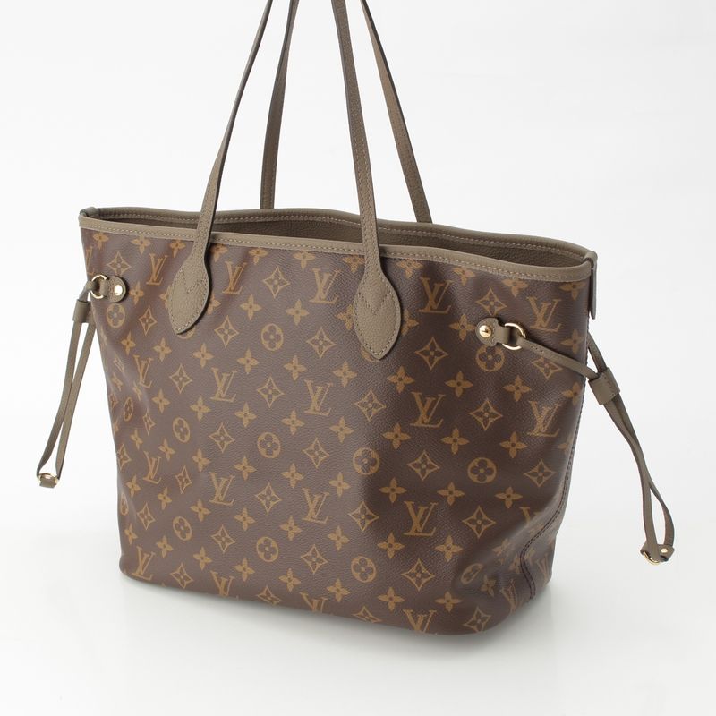 Louis Vuitton Neverfull Inside Out MM Monogram Smoke Handbag Reversible